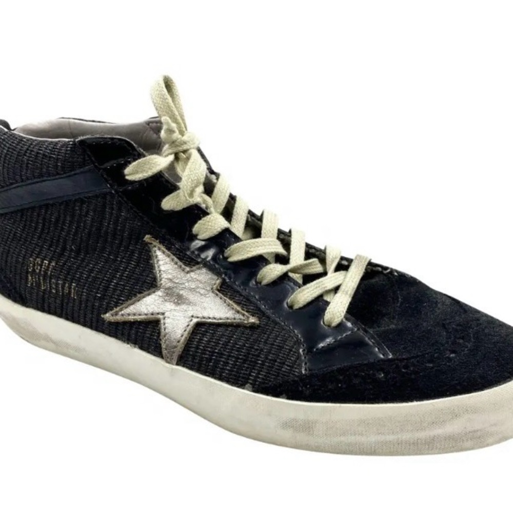 Golden Goose Black and White Star Sneakers